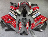 Red, White and Black #7 Fairing Kit for a 2011, 2012, 2013 & 2014 Ducati 1199 motorcycle
