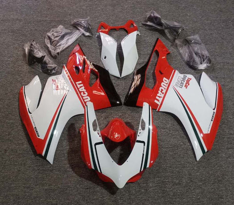 Ducati 1199 (2011-2014) Red, White, Black & Dark Green Fairings
