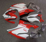 Red, White, Black and Dark Green Fairing Kit for a 2011, 2012, 2013 & 2014 Ducati 899 motorcycle