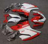 Red, White, Black and Dark Green Fairing Kit for a 2011, 2012, 2013 & 2014 Ducati 1199 motorcycle