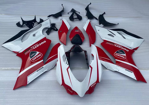 Ducati 1199 (2011-2014) White, Red & Black Fairings