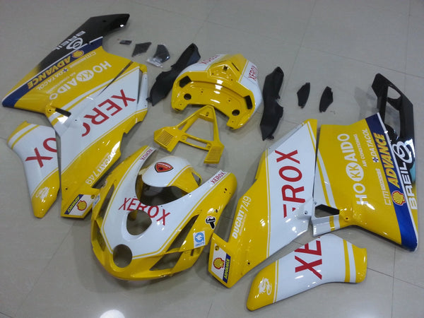 Ducati 999 (2003-2004) Yellow & White XEROX Fairings
