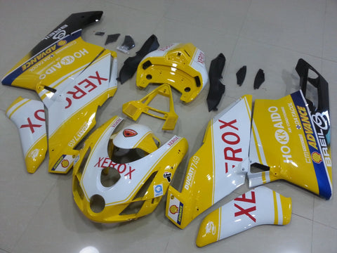 Ducati 999 (2003-2004) Yellow & White XEROX Fairings