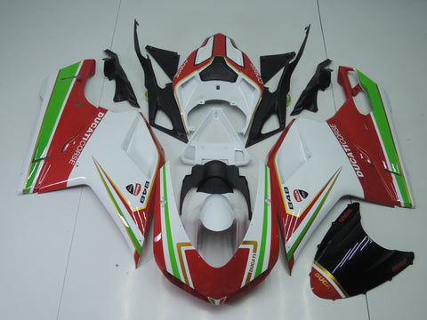 Ducati 1098 (2007-2012) Red, White, Green & Gold Fairings