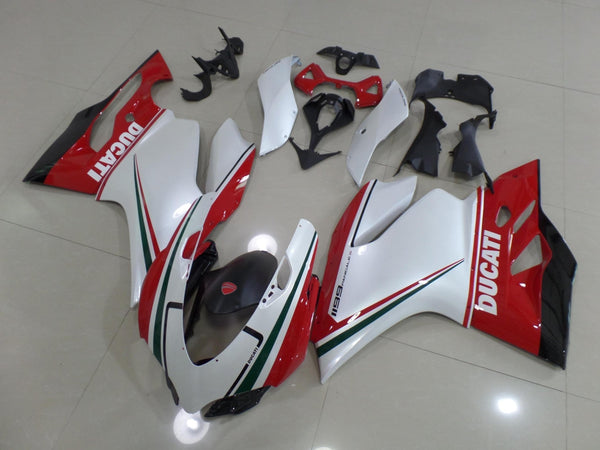 Ducati 899 (2011-2014) Pearl White, Red, Green & Black Fairings