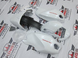 DUCATI MONSTER 696/796/1100 (2009-2016) PEARL WHITE and RED FAIRINGS at KingsMotorcycleFairings.com