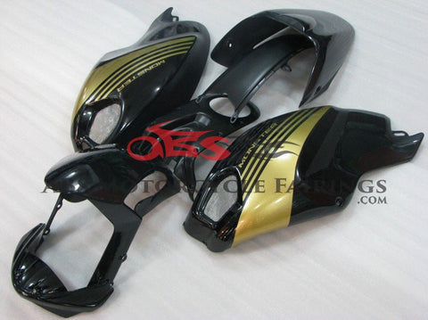 DUCATI MONSTER 696/796/1100 (2009-2016) BLACK & GOLD FAIRINGS - KingsMotorcycleFairings.com