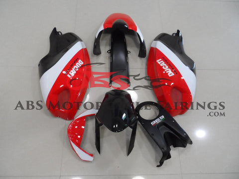 DUCATI MONSTER 696/796/1100 (2009-2016) BLACK, WHITE & RED FAIRINGS - KingsMotorcycleFairings.com