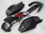 Matte Black and Red Fairing Kit for a 2009, 2010, 2011, 2012, 2013, 2014, 2015 & 2016 Ducati Monster 696/796/1100 motorcycle - KingsMotorcycleFairings.com