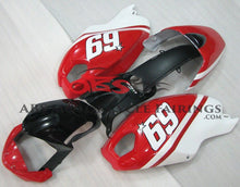 DUCATI MONSTER 696/796/1100 (2009-2016) RED, WHITE & BLACK #69 FAIRINGS - KingsMotorcycleFairings.com