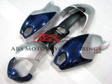 Silver and Blue Fairing Kit for a 2009, 2010, 2011, 2012, 2013, 2014, 2015 & 2016 Ducati Monster 696/796/1100 motorcycle - KingsMotorcycleFairings.com