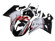 DUCATI 1198 Fairings (2007-2012) Black, White, Red Tricolor at KingsMotorcycleFairings.com