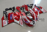 White and Red TIM Fairing Kit for a 2011, 2012, 2013 & 2014 Ducati 1199 motorcycle