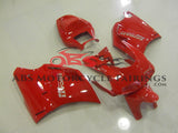 All Red Fairing Kit for a 2002 & 2003 Ducati 998 motorcycle.