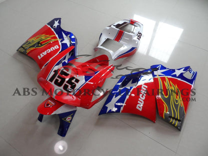 Ducati 916 (1994-1999) Red, White & Blue Star Fairings
