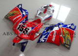 Red, White and Blue Star Fairing Kit for a 1998, 1999, 2000, 2001, & 2002 Ducati 996 motorcycle