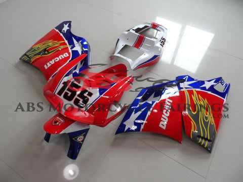 Ducati 996 (1998-2002) Red, White & Blue Star Fairings