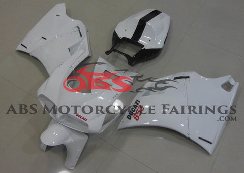 Ducati 748 (1994-2003) White, Black & Red Fairings