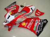 Red and White #1 Race Fairing Kit for a 1994, 1995, 1996, 1997, 1998 & 1999 Ducati 916 motorcycle