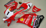 Red & White #1 Race Fairing Kit for a 1994, 1995, 1996, 1997, 1998, 1999, 2000, 2001, 2002 & 2003 Ducati 748 motorcycle