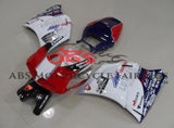 White, Red & Blue Fairing Kit for a 2002 & 2003 Ducati 998 motorcycle