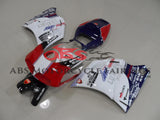 White, Red and Blue Fairing Kit for a 1994, 1995, 1996, 1997, 1998 & 1999 Ducati 916 motorcycle