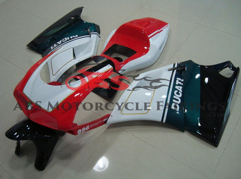 Ducati 998 (2002-2003) WHITE, RED, GREEN, BLACK & GOLD FAIRINGS