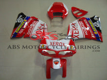 Red and White Xerox Fairing Kit for a 2002 & 2003 Ducati 998 motorcycle