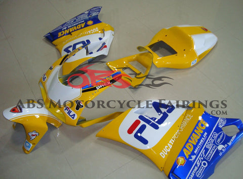 Ducati 916 (1994-1999) Yellow, White & Blue Fila Fairings