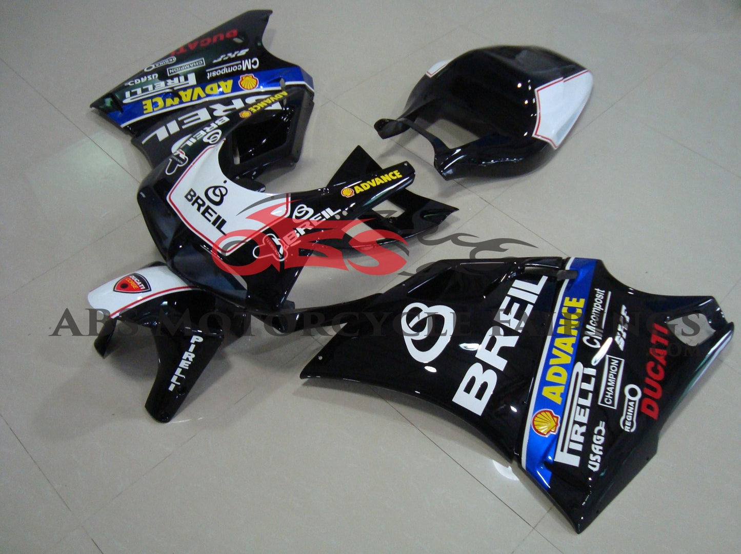 Ducati 916 (1994-1999) Black & White Breil Fairings