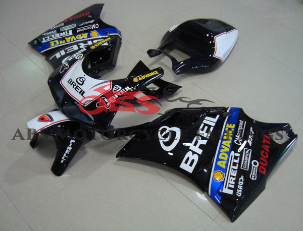 DUCATI 996 (1998-2002) BLACK & White BREIL FAIRINGS