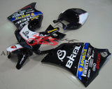 Black and White Breil Fairing Kit for a 1994, 1995, 1996, 1997, 1998, 1999, 2000, 2001, 2002 & 2003 Ducati 748 motorcycle