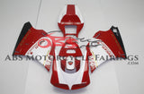 Red and White Corse Fairing Kit for a 1998, 1999, 2000, 2001, & 2002 Ducati 996 motorcycle