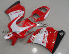Red and White Corse Fairing Kit for a 1994, 1995, 1996, 1997, 1998, 1999, 2000, 2001, 2002 & 2003 Ducati 748 motorcycle