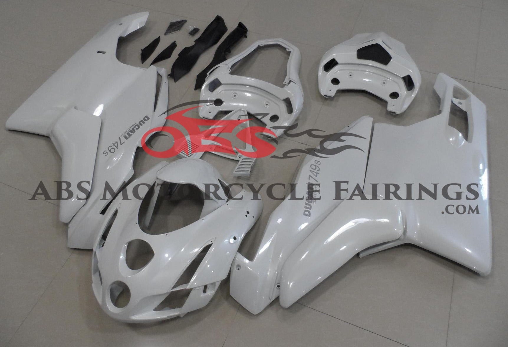 White Ducati 999 Fairings (2003-2004) from KingsMotorcycleFairings.com