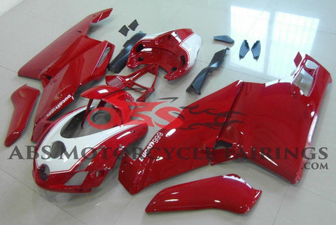 Ducati 749 (2005-2006) Dark Red & White Fairings