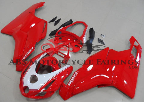 Red & White Fairing Kit for a 2003 & 2004 Ducati 749 motorcycle