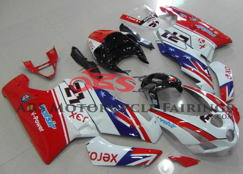 Ducati 749 (2005-2006) Red, White, Blue & Black #21 Fairings