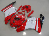 Red & White Fairing Kit for a 2005 & 2006 Ducati 999 motorcycle