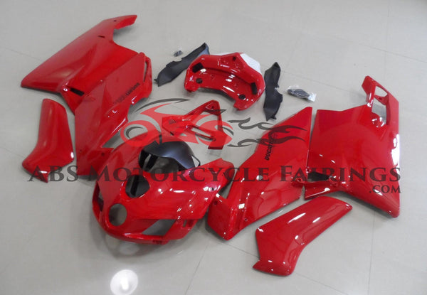 Gloss Red & White Fairing Kit for a 2005 & 2006 Ducati 999 motorcycle