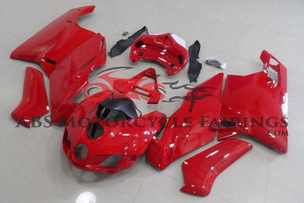 Gloss Red and White Fairing Kit for a 2005 & 2006 Ducati 749 motorcycle