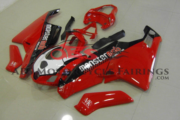 Ducati 999 (2003-2004) Red, Black & White MonsterMob Fairings