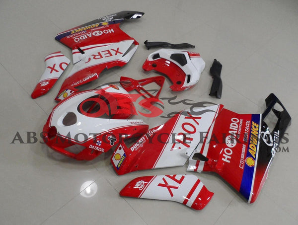 Ducati 749 (2005-2006) White & Red XEROX Fairings