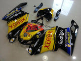Yellow & Black XEROX Fairing Kit for a 2003 & 2004 Ducati 999 motorcycle