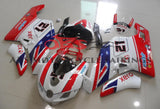Red, White, Blue & Black #21 Fairing Kit for a 2005 & 2006 Ducati 999 motorcycle