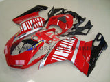 Ducati 1098 (2007-2012) Red, Silver, Black & White Striped Fairings