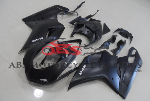 Ducati 1198 (2007-2012) Matte Black & White Fairings