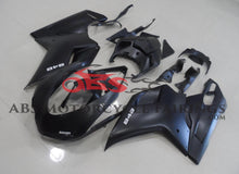 Matte Black and White Fairing Kit for a 2007, 2008, 2009, 2010, 2011 & 2012 Ducati 1098 motorcycle
