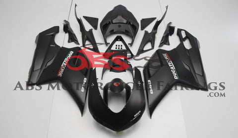 Ducati 1198 (2007-2012) Matte Black & White Corse Fairings