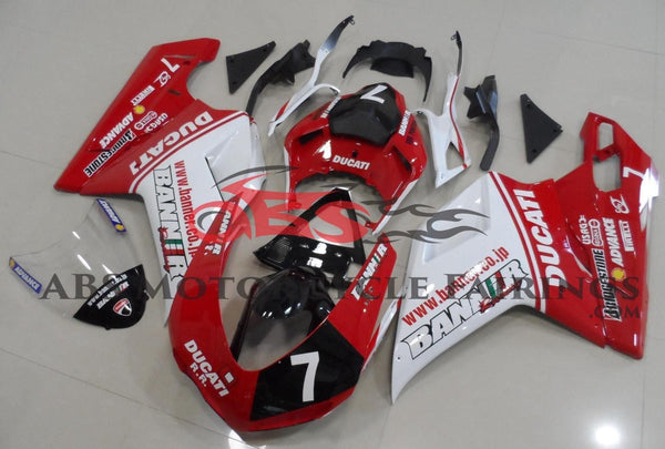 Ducati 848 (2007-2014) Red, White & Black #7 Fairings